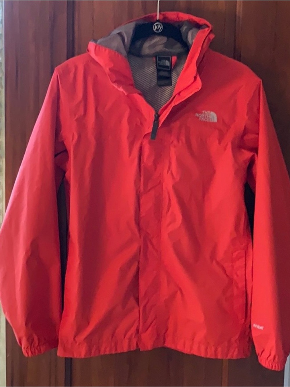 The North Face Red Waterproof Hooded Jacket Youth 14/16